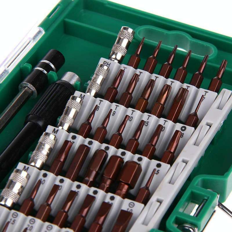 60 in 1 S2 Tool Steel Precision Screwdriver Nutdriver Bit Repair Tools Kit(Green)