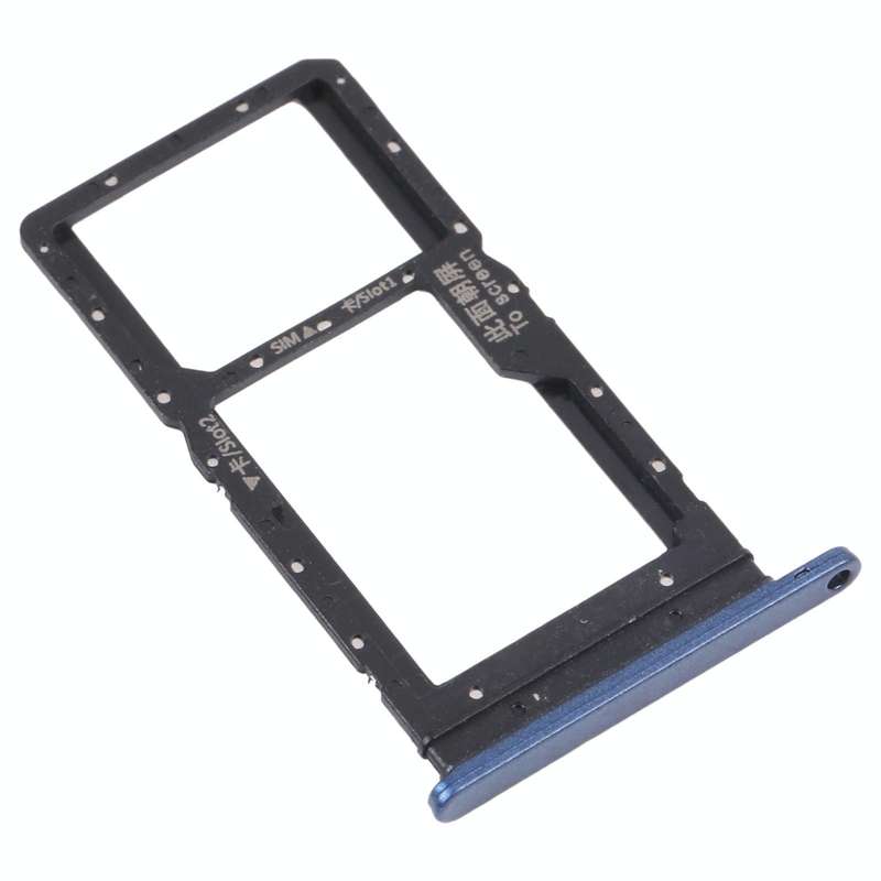 SIM Card Tray + SIM Card Tray / Micro SD Card Tray for Honor Play 20 (Blue)