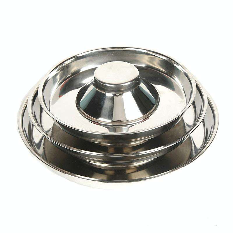 Pet Dog Food Bowl Dog Food Bowl Stainless Steel Slow Food Bowl Pet Supplies, Size:30cm