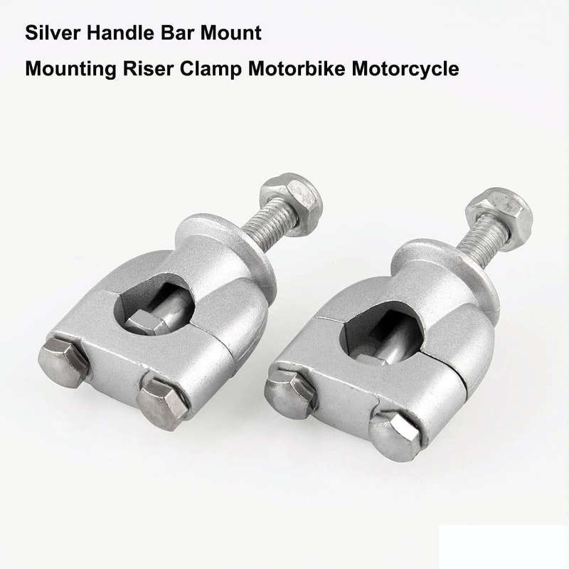 MB-MH027-S Universal Motorcycle Aluminum + Iron 22mm Single Hole Handlebar Fixed Bracket