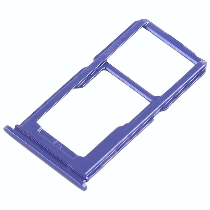 For Vivo X21i SIM Card Tray + SIM Card Tray / Micro SD Card Tray (Blue)