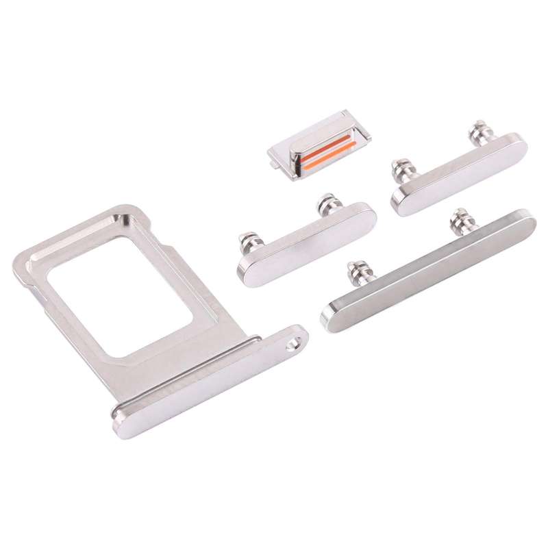 SIM Card Tray + Side Keys for iPhone 12 Pro Max(White)