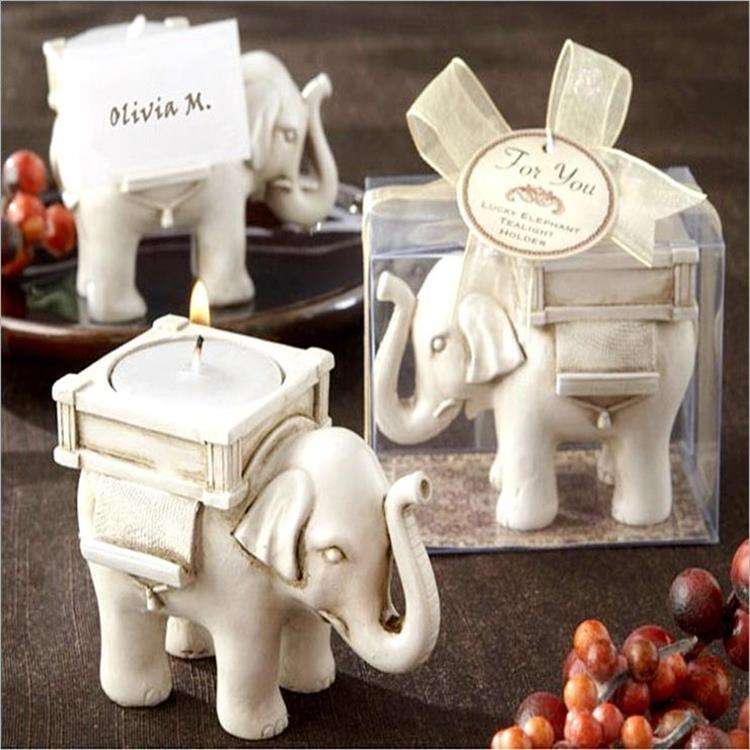 Retro Elephant Tea Light Candle Holder Candlestick Wedding Home Decor Crafts Tea Light Holders Te...