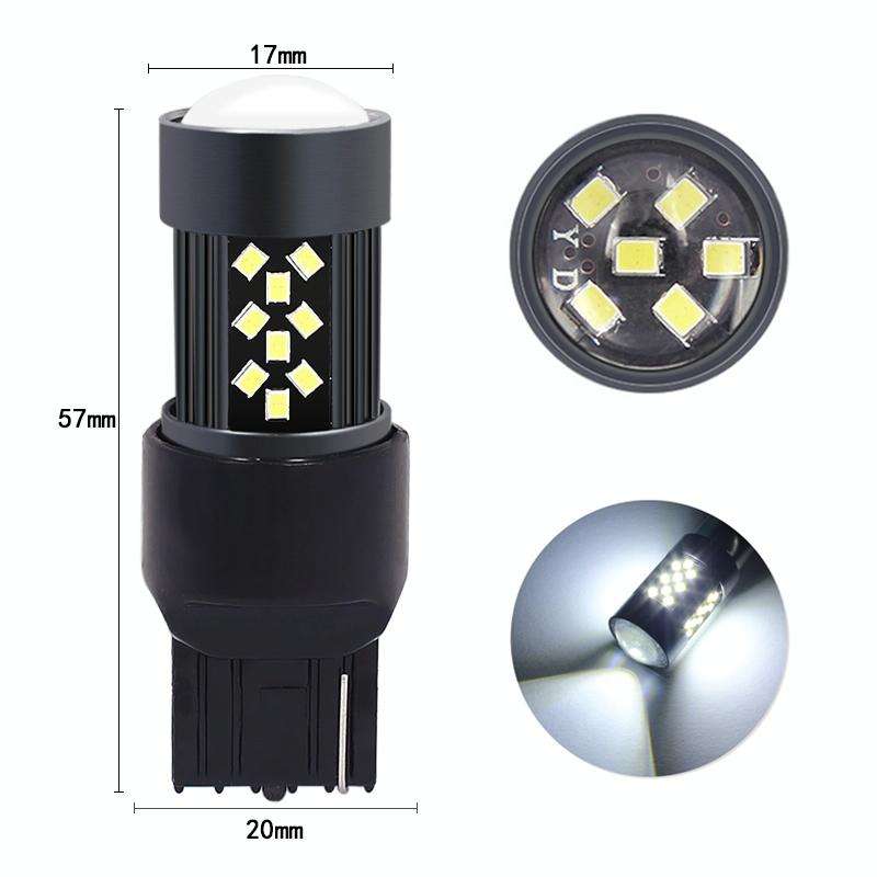 1 Pair 7443 12V 7W Continuous Car LED Fog Light(Purple Light)