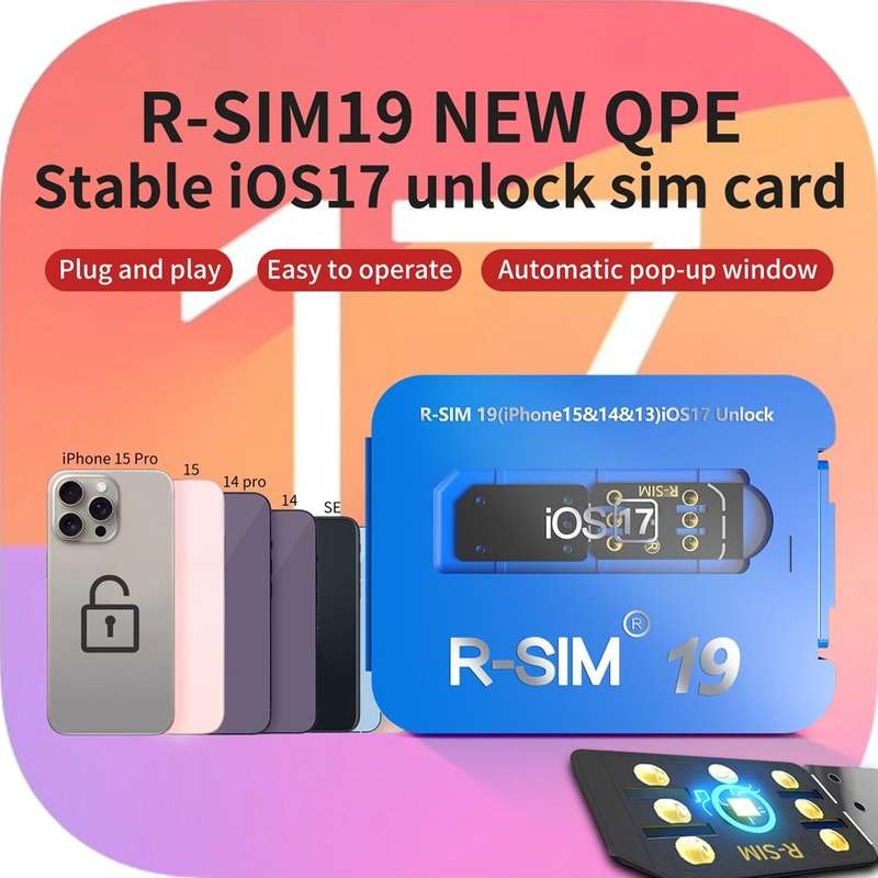 R-SIM 19 Turns Locked Phone Into Unlocked iOS17 System Universal 5G Unlocking Card