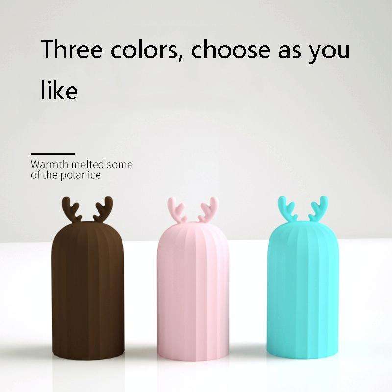 Elk Silicone Hot Water Bottle Hand Warmer Microwave Heating Warm Belly Water Injection Bag with P...