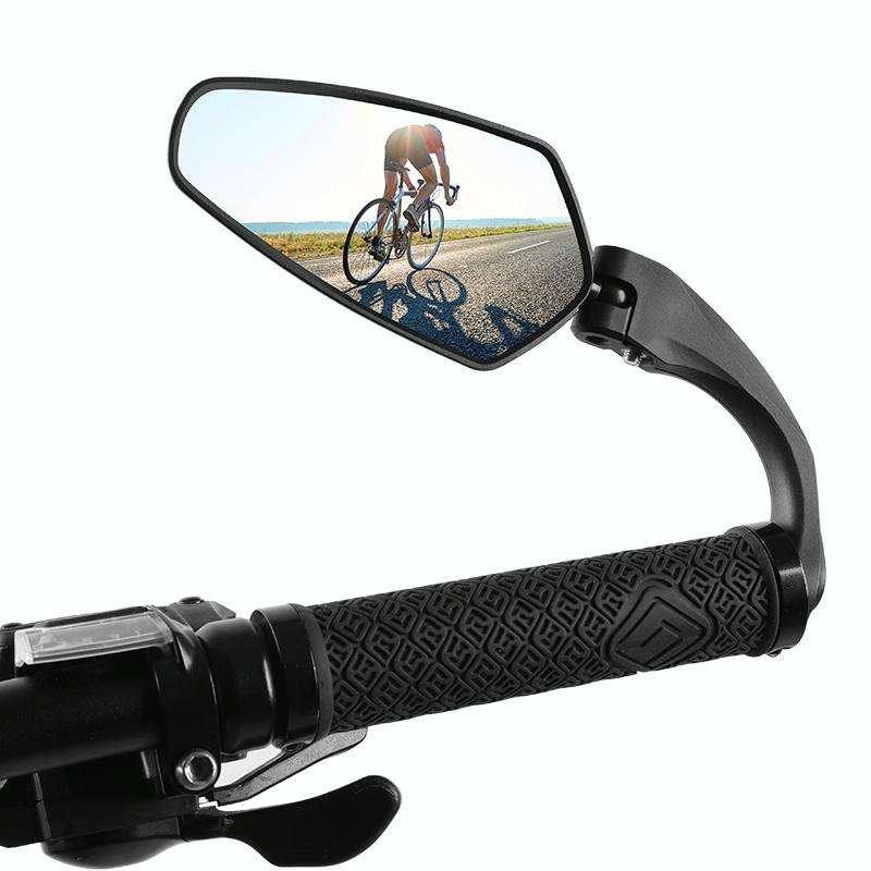 1 Pair WEST BIKING Bicycle Rearview Mirror Adjustable Mirror Mountain Bike Foldable Rearview Mirr...