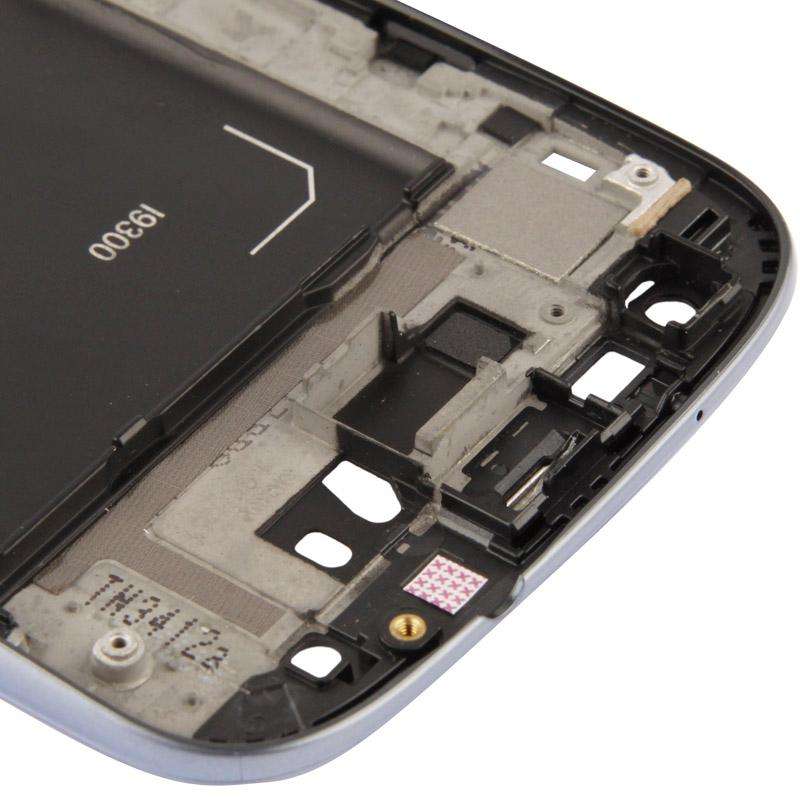 For Galaxy S III / i9300 Original 2 in 1 LCD Middle Board + Original Front Chassis(Dark Blue)