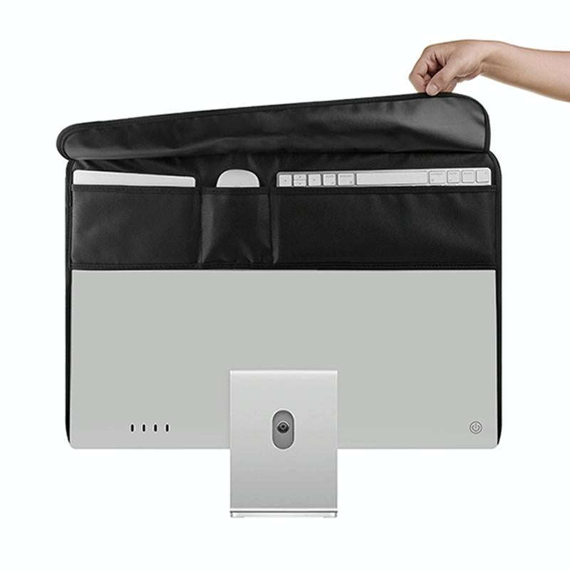 For 24 inch Apple iMac Portable Dustproof Cover Desktop Apple Computer LCD Monitor Cover with Sto...