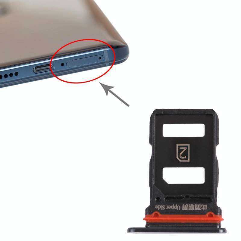 For vivo iQOO 3 5G SIM Card Tray + SIM Card Tray (Black)
