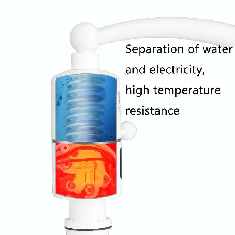 Digital Display Electric Heating Faucet Instant Hot Water Heater CN Plug Digital Display Horizont...
