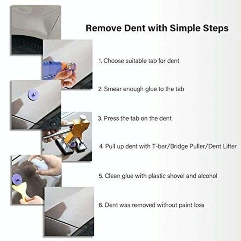 D3 94 in 1 Car Paintless Dent Dings Repair Lifter Tools Kit, Plug Type:UK Plug