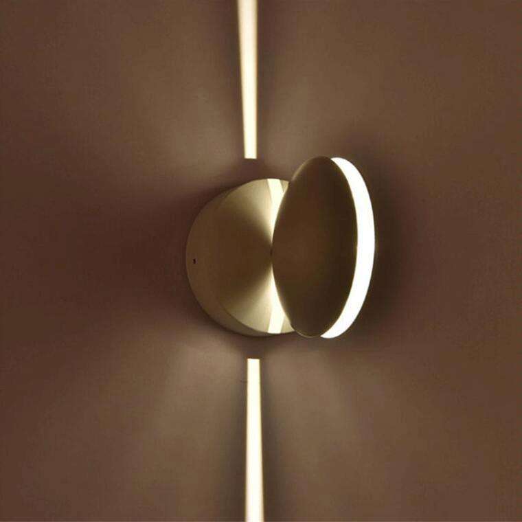 Black LED Door Frame Corridor Window Wall Spotlight(Warm Light)