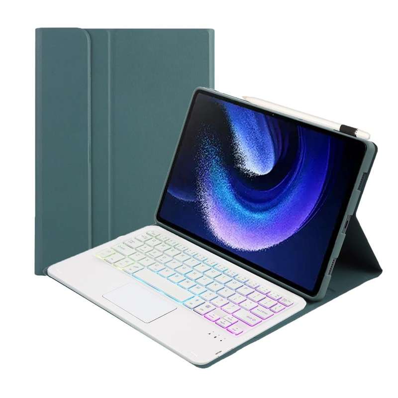 For Xiaomi Pad 6 / Pad 6 Pro A0N7-AS Lambskin Texture Ultra-thin Backlight Bluetooth Keyboard Lea...