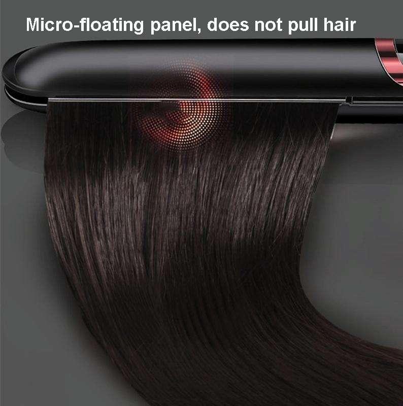 35W 2 In 1 Curling and Straightening Dual-use Electric Splin,Specification: EU Plug(White)