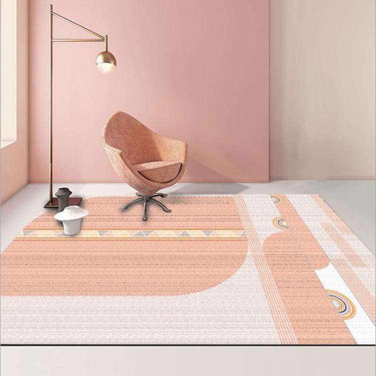 Modern Abstract Geometric Living Room Rug Coffee Table Cushion, Size: 50x80cm(06)