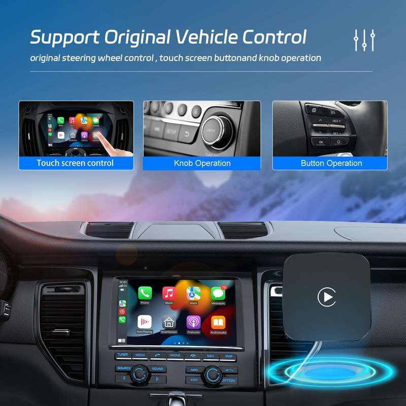 Universal Original Car Wired Cable Carplay To Wireless Carplay Box(Standard)