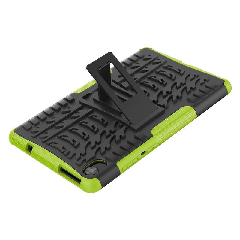 For Lenovo Tab M8 3rd Gen 8506 / M8 HD 8505 Tire Texture Shockproof TPU+PC Tablet Case with Holde...