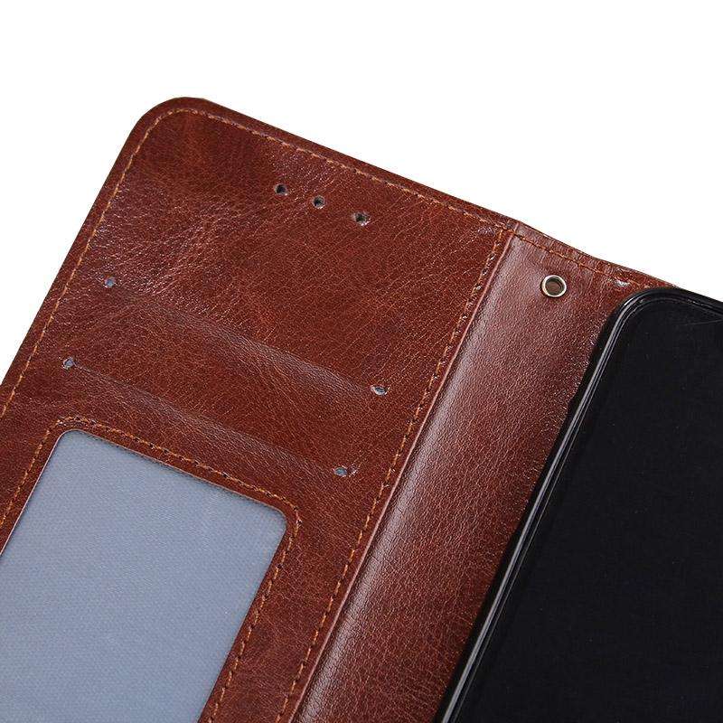For Xiaomi Poco M4 Pro Crystal Texture Leather Phone Case(Brown)