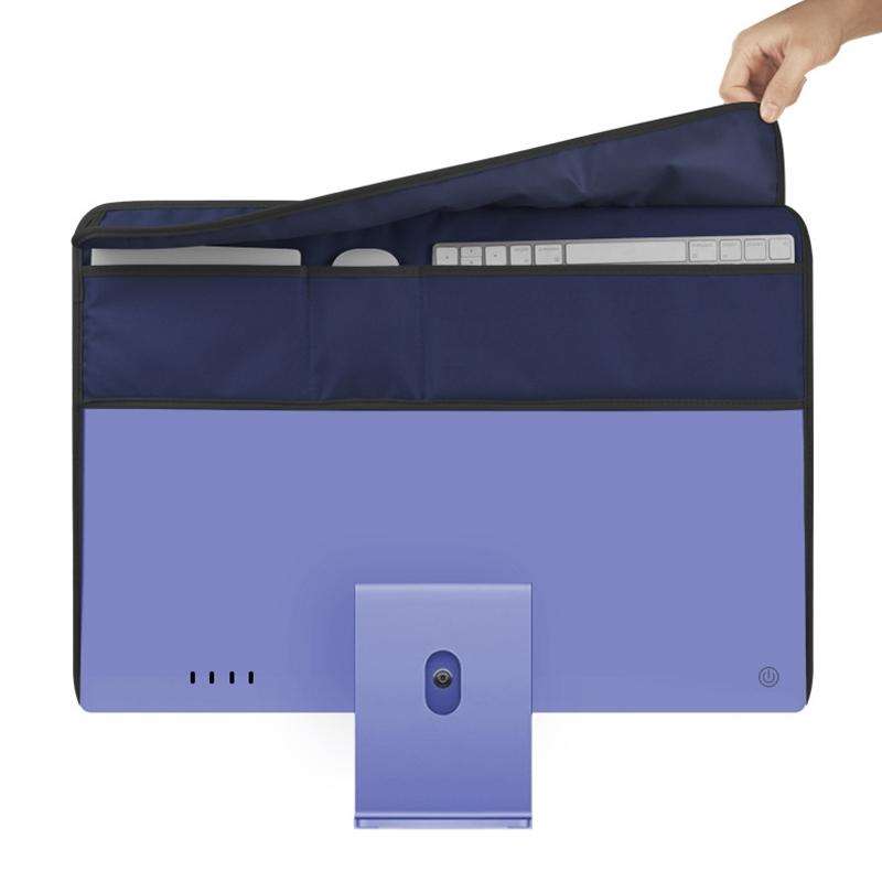 For 24 inch Apple iMac Portable Dustproof Cover Desktop Apple Computer LCD Monitor Cover with Sto...