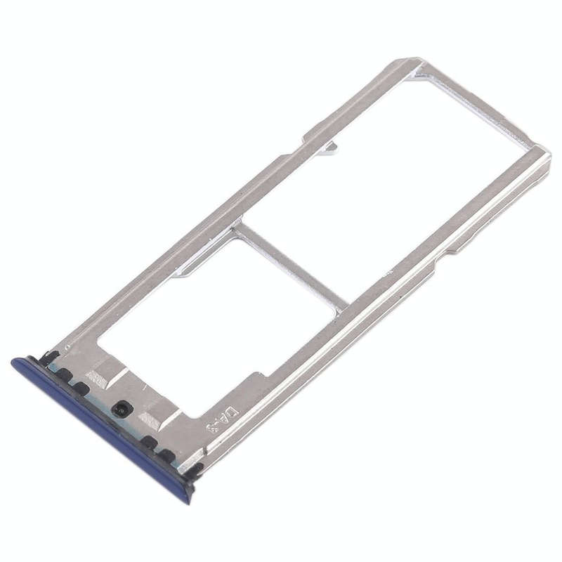 For OPPO A79 2 x SIM Card Tray + Micro SD Card Tray (Blue)