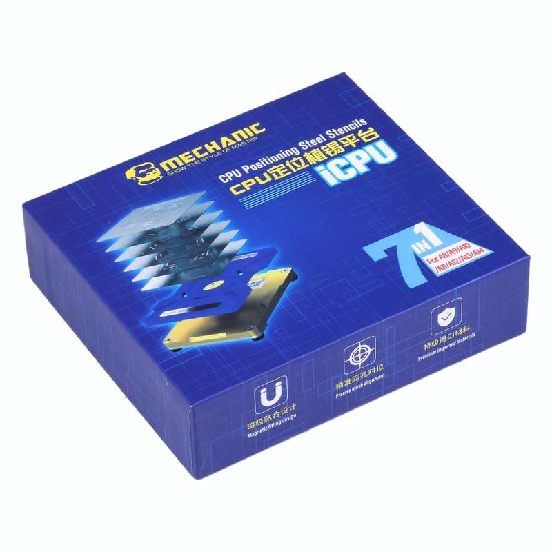 Mechanic ICPU 7 in 1 BGA Positioning Planting Tin Platform For iPhone A8 / A9 / A10 / A11 / A12 /...