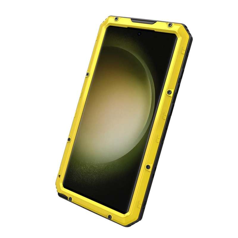 For Samsung Galaxy S23 Ultra 5G RedPepper Wolf 360 Full Body Rugged IP68 Waterproof Phone Case(Ye...