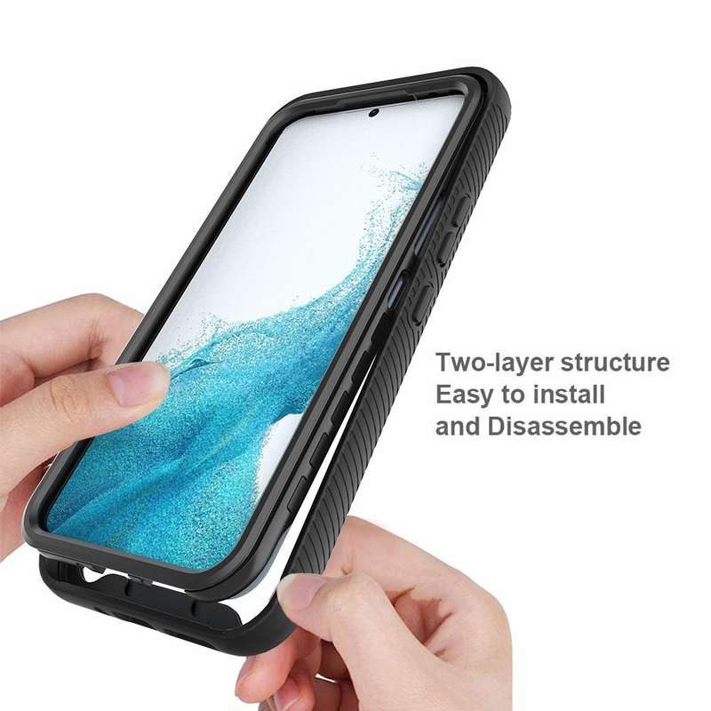 For Samsung Galaxy A54 5G Two-layer Integrated Transparent TPU + PC + PET Protective Phone Case(B...
