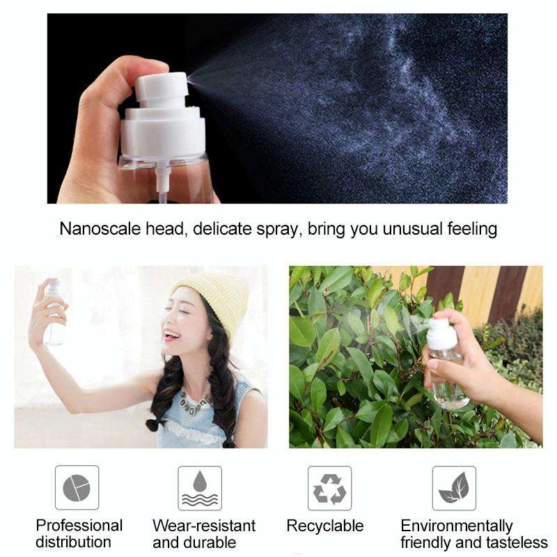 10 PCS Portable Refillable Plastic Fine Mist Perfume Spray Bottle Transparent Empty Spray Sprayer...