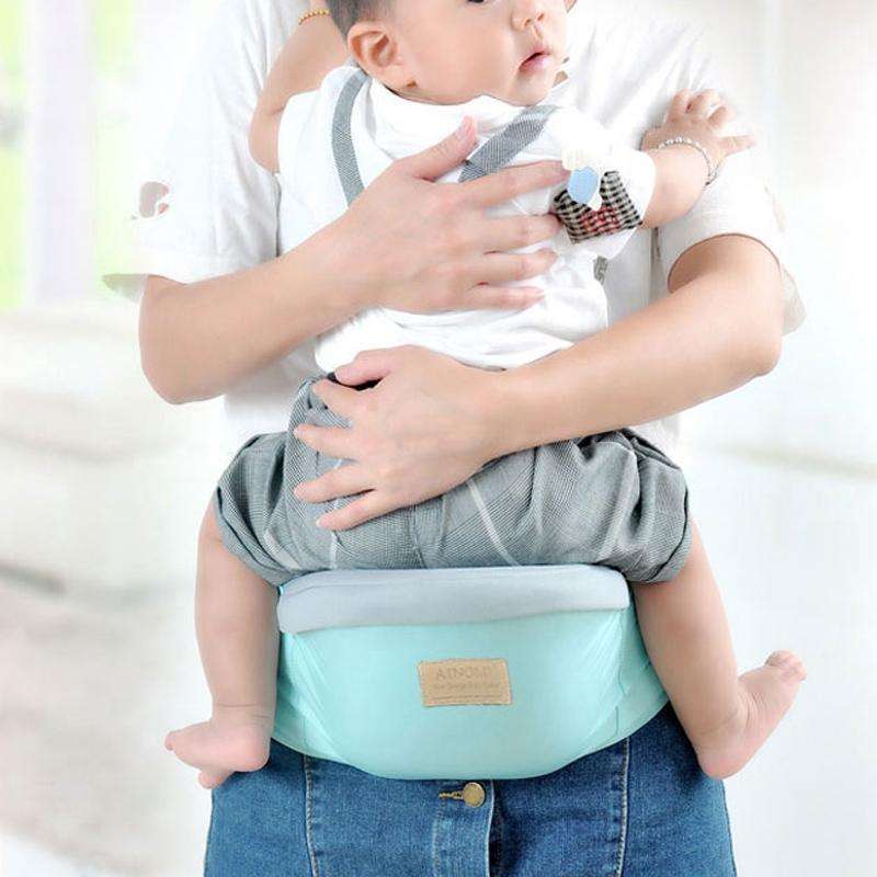 Waist belt Baby Carrier Waist Stool Walkers Baby Sling Hold Waist Belt Backpack(Blue)