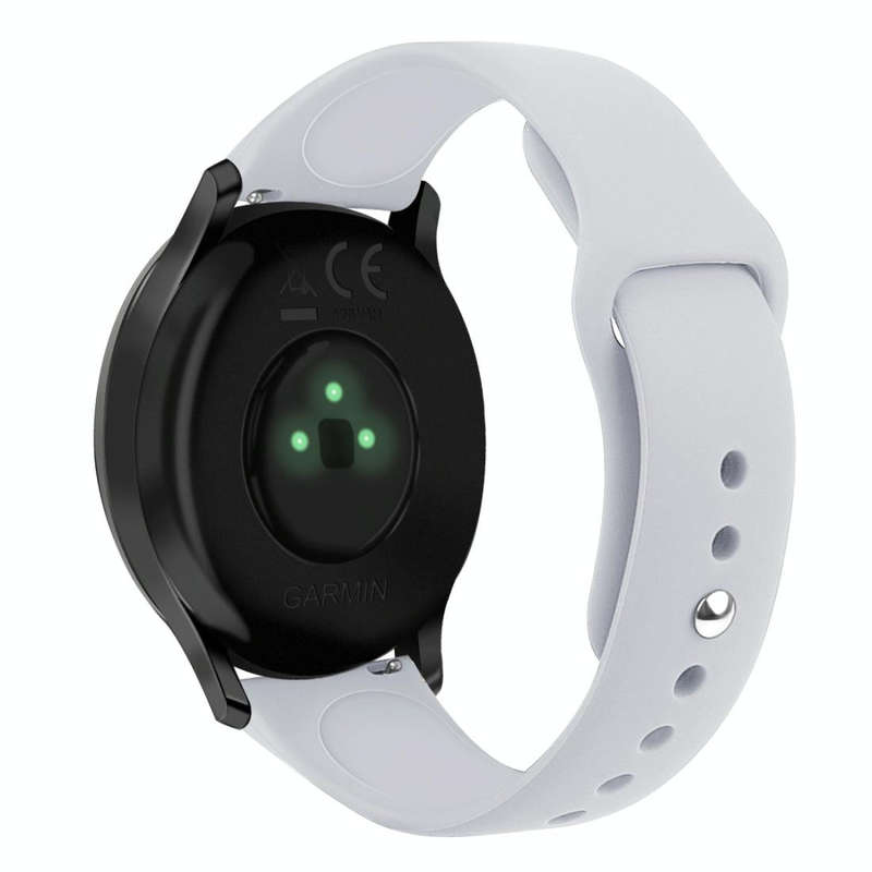For Garmin Vivoactive 3 / Vivomove HR Solid Color Reverse Buckle Silicone Watch Band, Size: Small...
