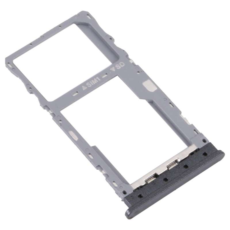 For T-Mobile REVVL 4 4G Original SIM Card Tray + Micro SD Card Tray(Black)