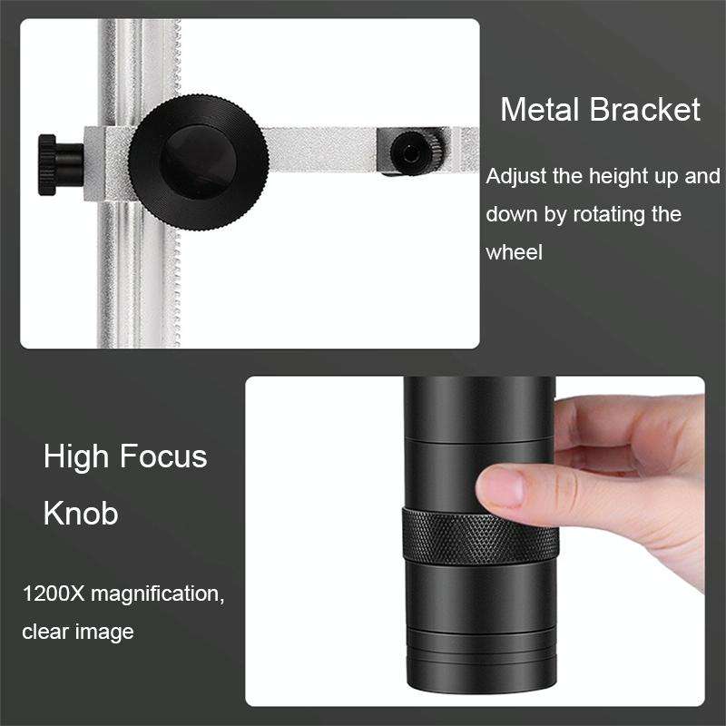 1200X 7-Inch HD Display Multifunctional Maintenance Inspection Digital Microscope(DM9-S)