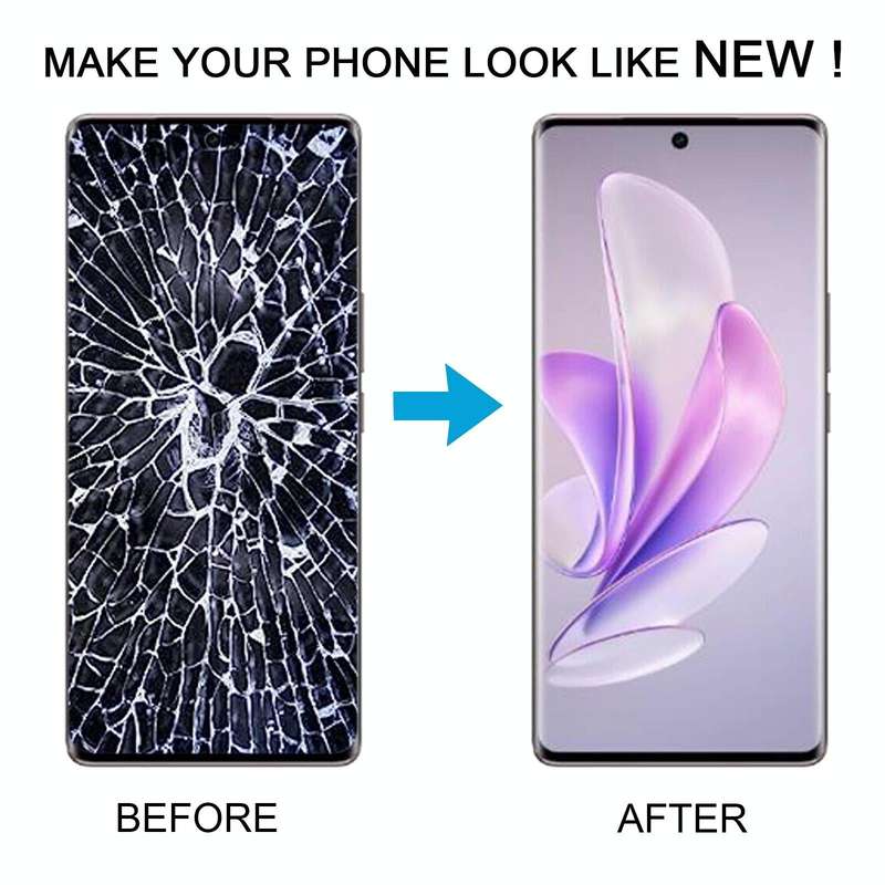 For vivo S17 Original AMOLED LCD Screen with Digitizer Full Assembly