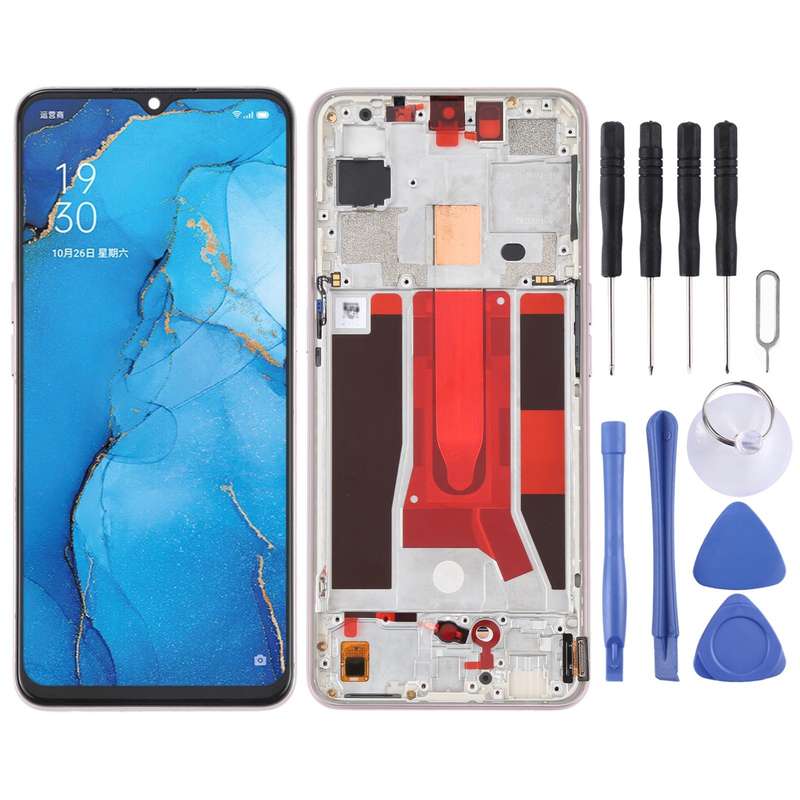 Original LCD Screen For OPPO Reno3 5G/Reno3 Youth/F15/Find X2 Lite/K7 5G Digitizer Full Assembly ...