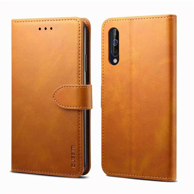 For Samsung Galaxy A30s / A50 / A50S GUSSIM Business Style Horizontal Flip Leather Case with Hold...