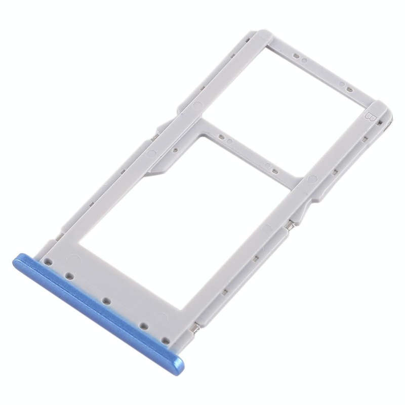 SIM Card Tray + SIM Card Tray / Micro SD Card Tray for Xiaomi Redmi Note 6 Pro (Blue)
