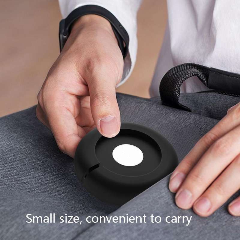 K6 Magsafe Wireless Charger Desktop Holder Folding Two-Purpose Silicone Suction Cup Bracket(Black)