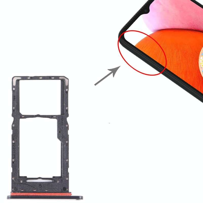 For Samsung Galaxy A14 5G SM-A146P Original SIM Card Tray + Micro SD Card Tray (Black)