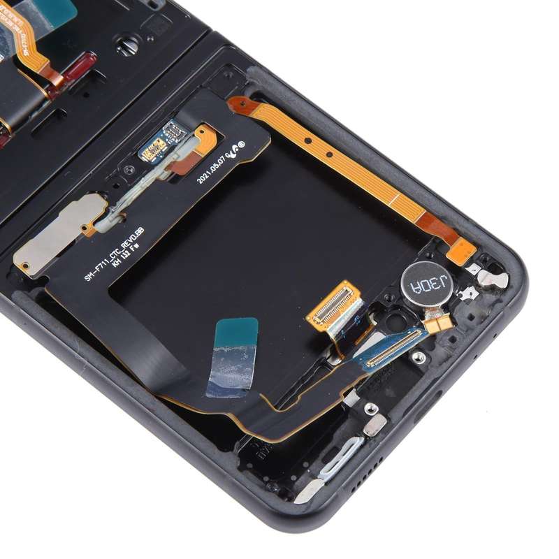 For Samsung Galaxy Z Flip3 SM-F711 Original LCD Screen Digitizer Full Assembly with Frame (Black)