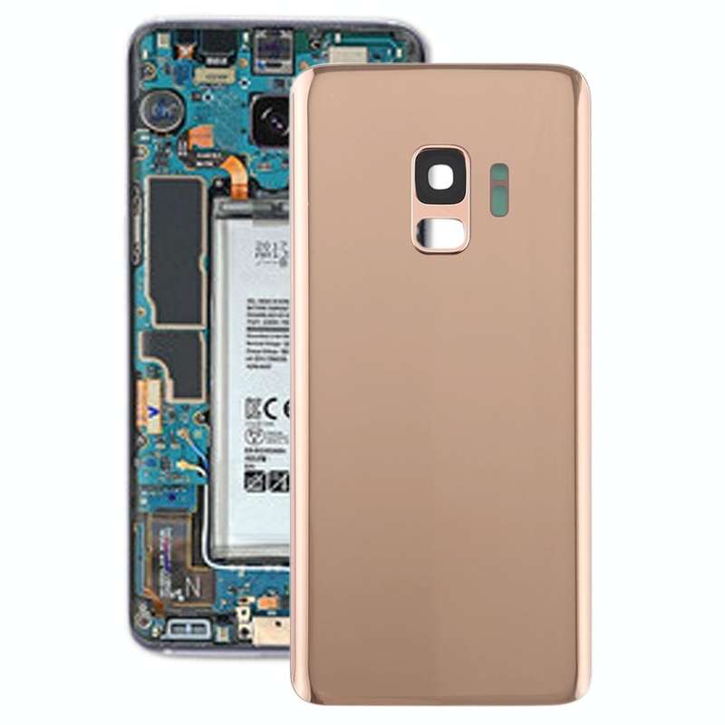 For Galaxy S9 Battery Back Cover with Camera Lens (Gold)