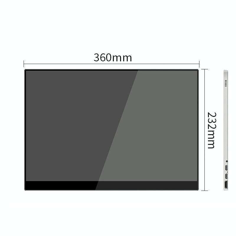 15.6 Inch Portable 1080P Display, Style:Battery Version