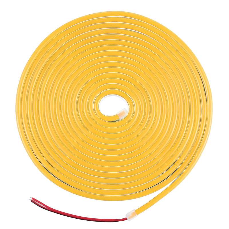 CJ-1206 12V 6A 5m IP65 Waterproof Silicone Neon LED Strip Light(Yellow)
