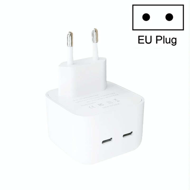 SDC-40W Dual PD USB-C / Type-C Charger for iPhone / iPad Series, EU Plug