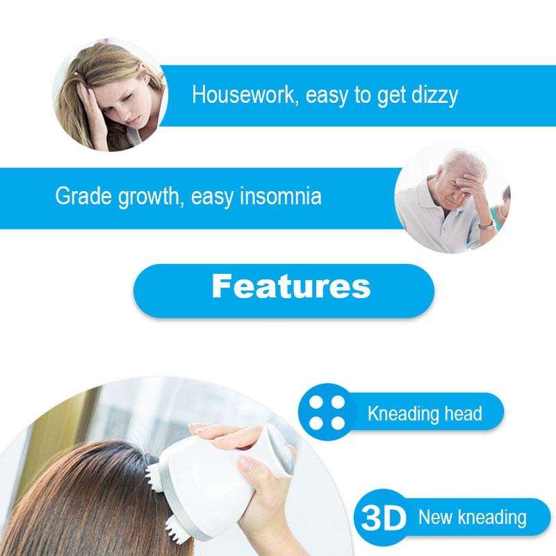 iKristin IK-T1 USB Charging Multi-function Household Pet Head Massager Manual Scalp Electric Mass...