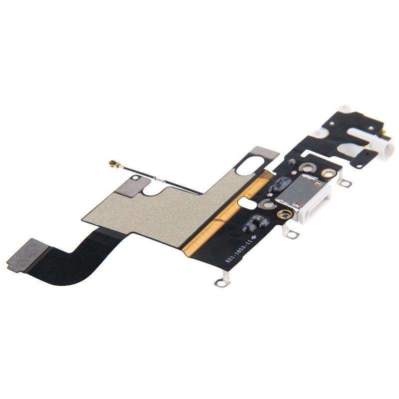 Charging Port Dock Connector Flex Cable  for iPhone 6(White)