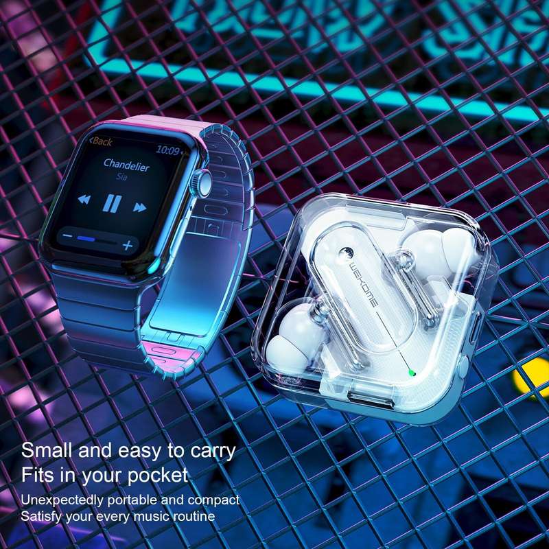WEKOME V51 Vanguard Series Transparent Wireless Bluetooth Earphone(White)