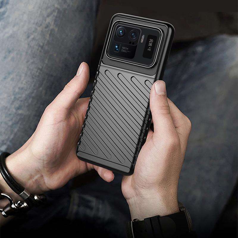 For Xiaomi Mi 11 Ultra Thunderbolt Shockproof TPU Protective Soft Case(Black)