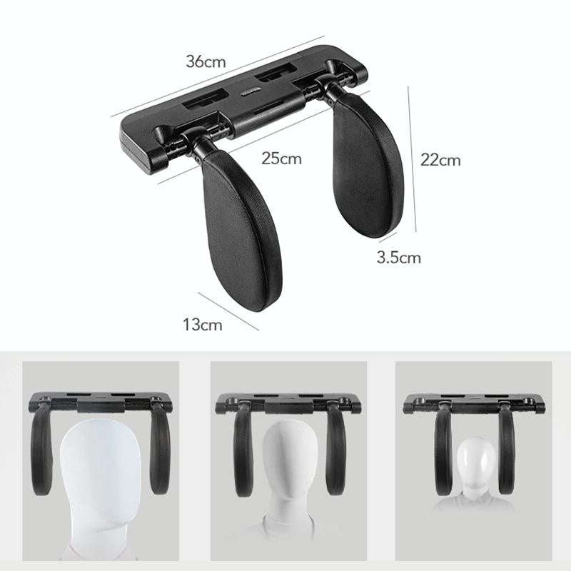 A02 Adjustable Car Auto U-shaped Memory Foam Neck Rest Cushion Seat Pillow(Black)