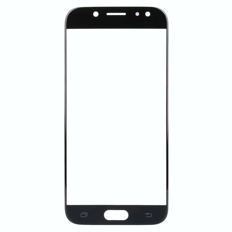 For Samsung Galaxy J7 (2017) / J730 10pcs Front Screen Outer Glass Lens (Black)